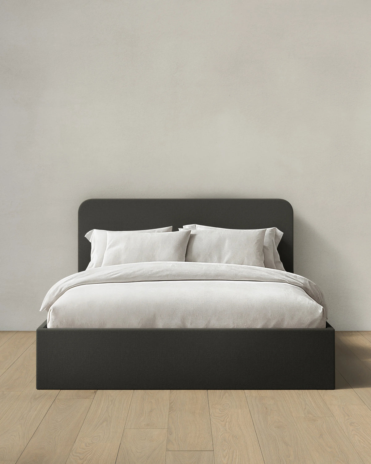 100% Linen Curved Bed - Full / Canvas