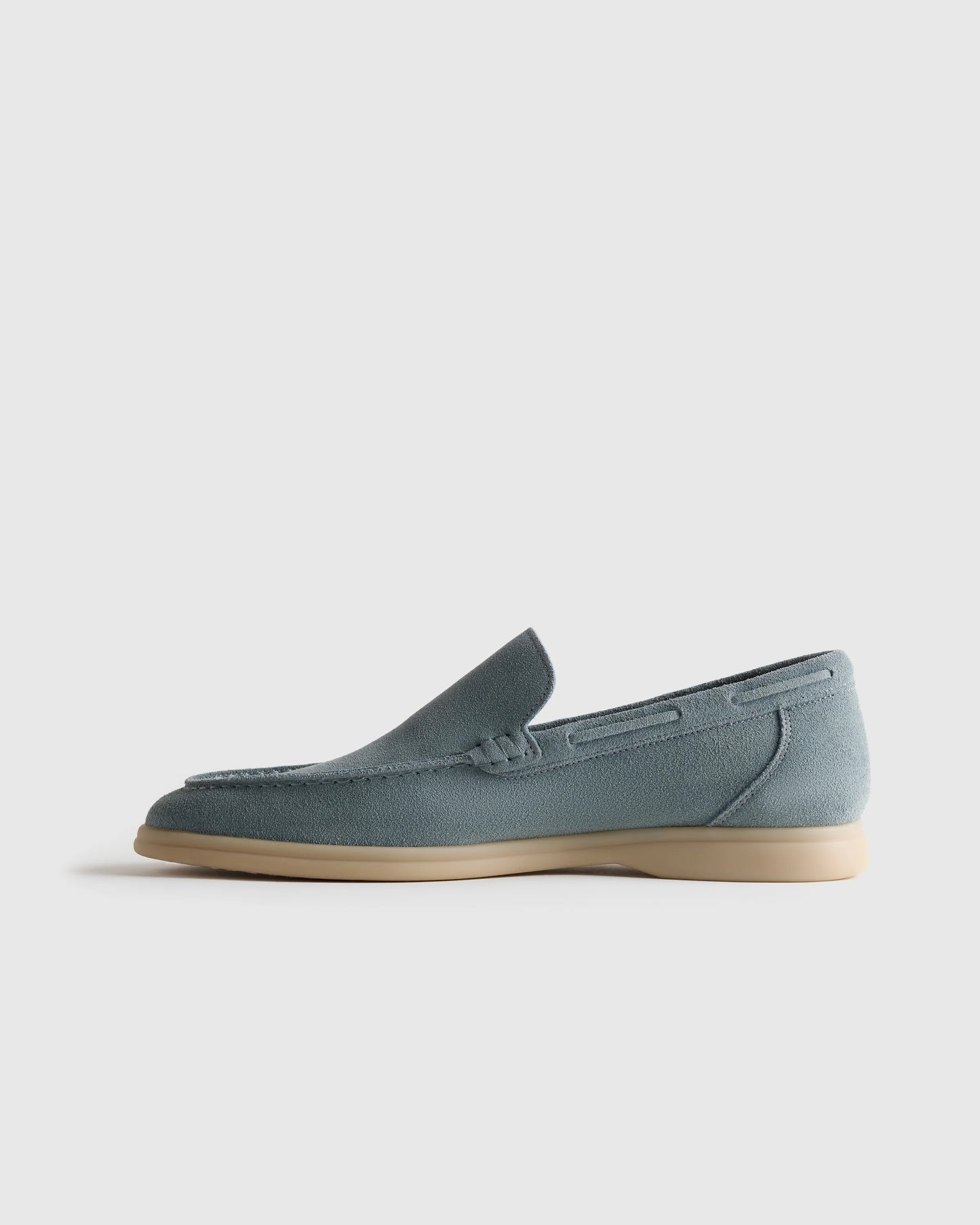 Soft Suede Mariner Loafer - 7 / Smoke