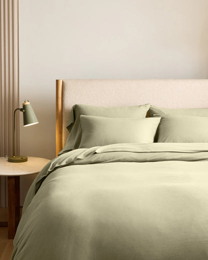 Organic Jersey Duvet Cover - Twin / Light Blue
