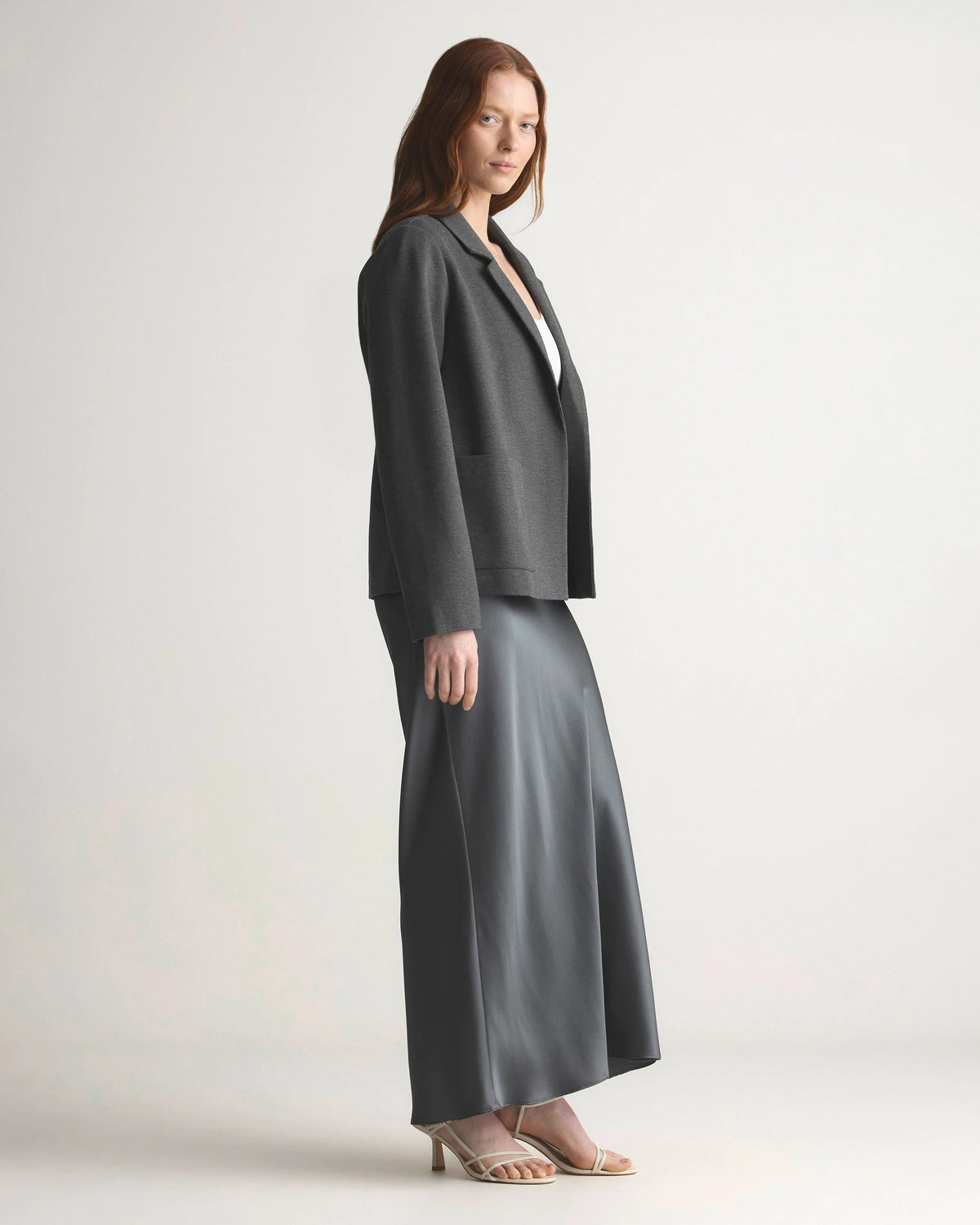 Ultra-Stretch Ponte Open Blazer - XS / Black