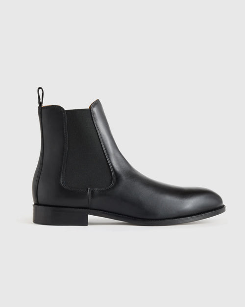 Essential Leather Dress Chelsea Boot - 7 / Black