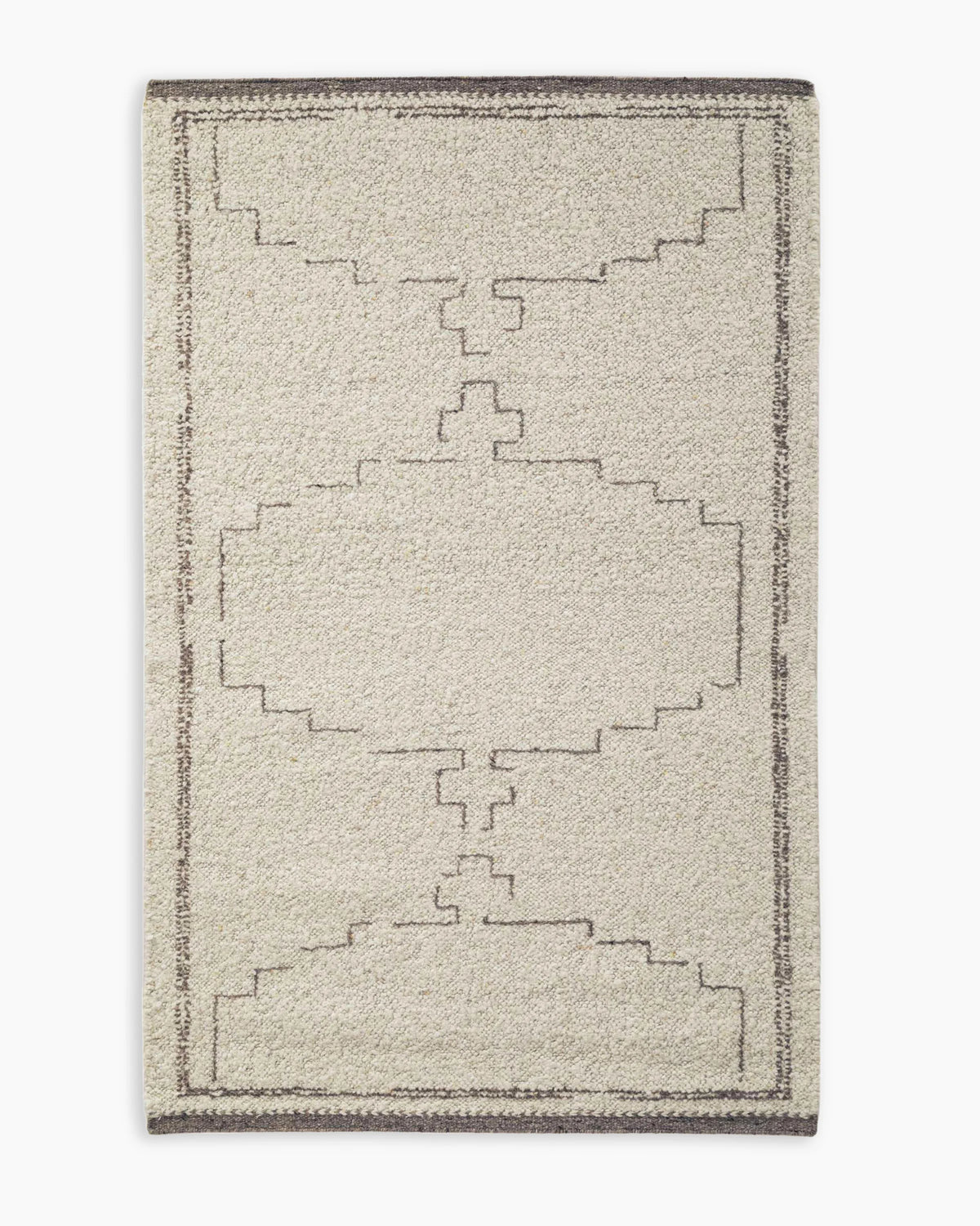 Saira Hand-Loomed Wool Rug - 5' x 8' / Charcoal