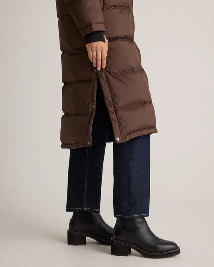 Responsible Down Long Puffer Jacket - XS / Black