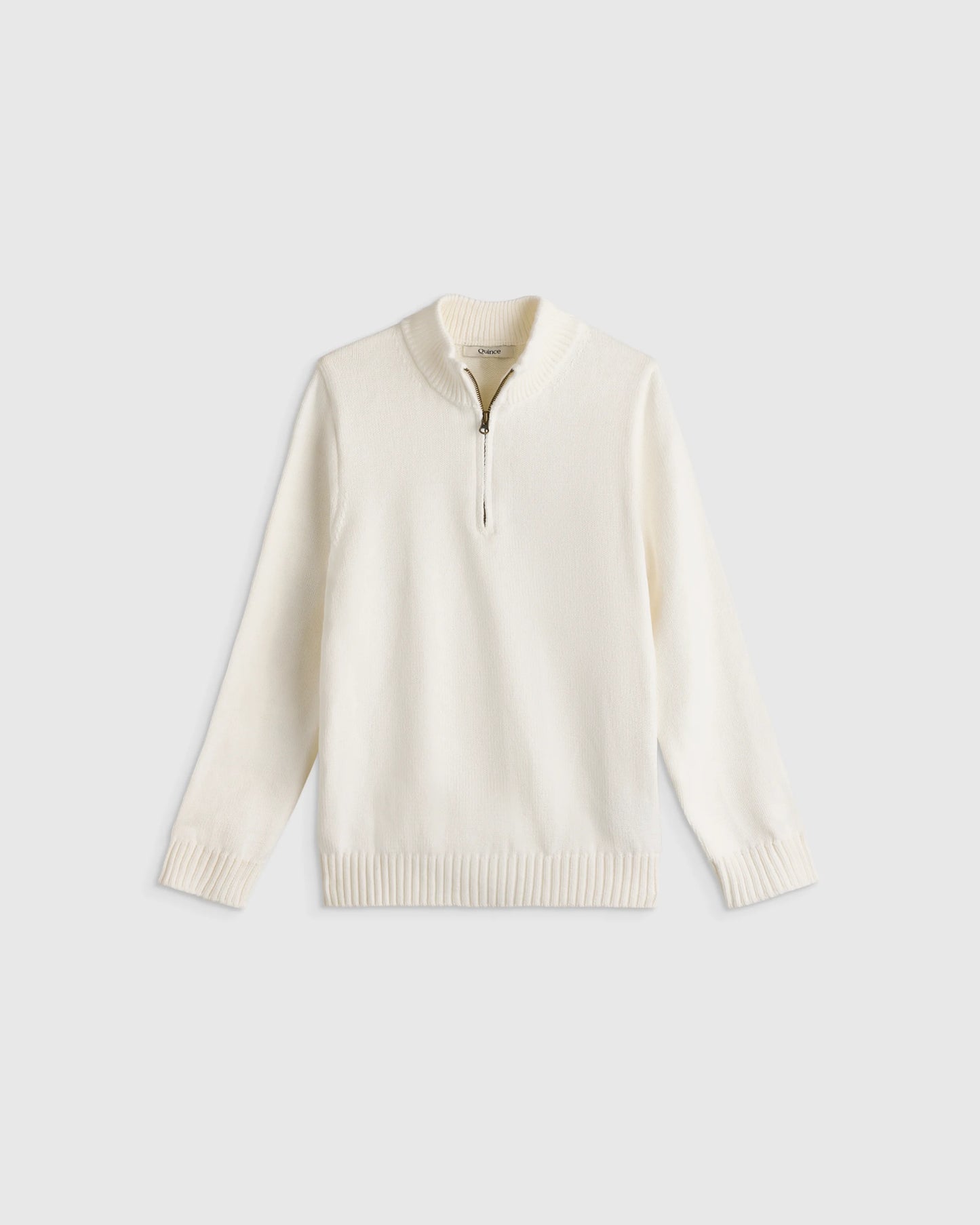 Boys 100% Organic Cotton Quarter-Zip Sweater - 2T / Navy