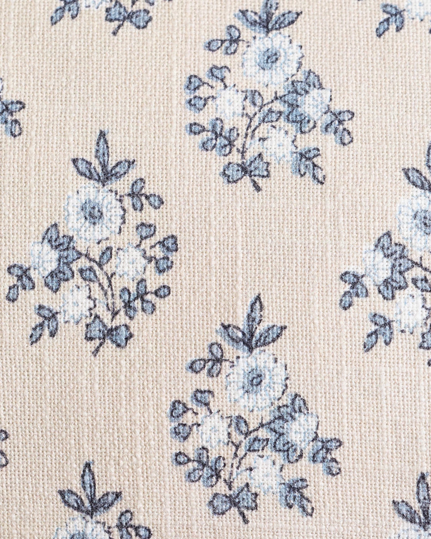Piped Block Print Cotton Pillow Cover (Set of 2) - 12x20 / Natural