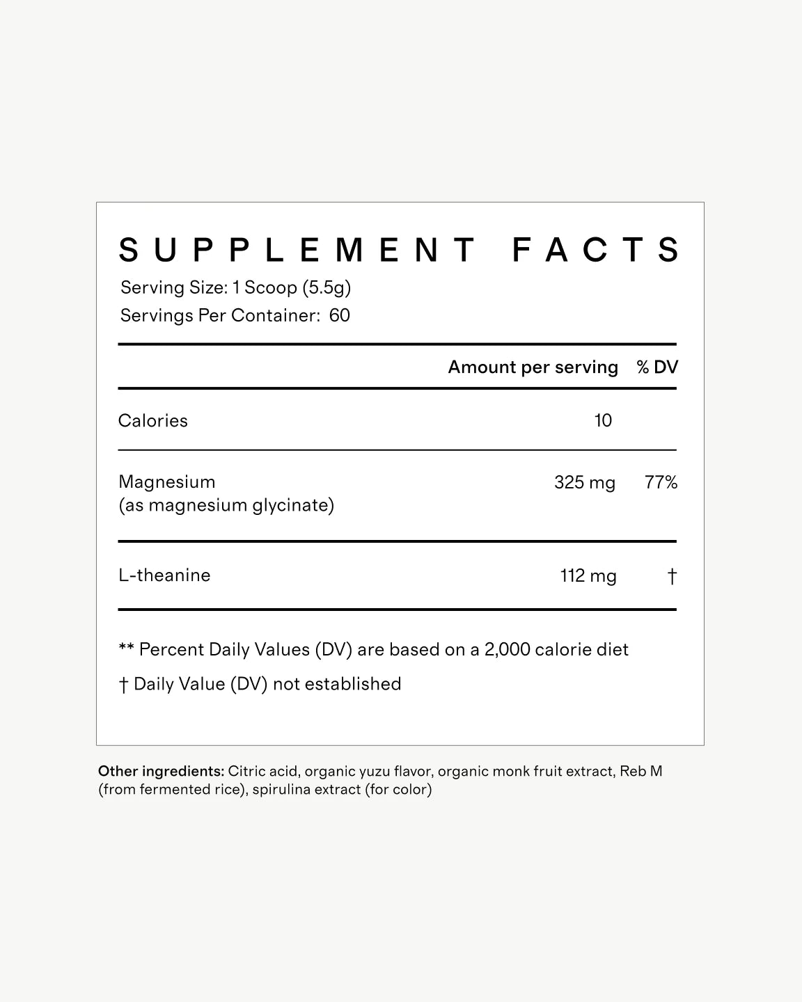 Magnesium Glycinate Plus - One Size / Yuzu