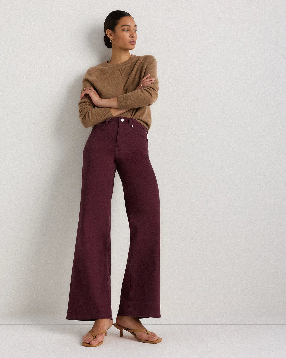 Bella Stretch Wide Leg Jeans - 24 / Frosted Blue