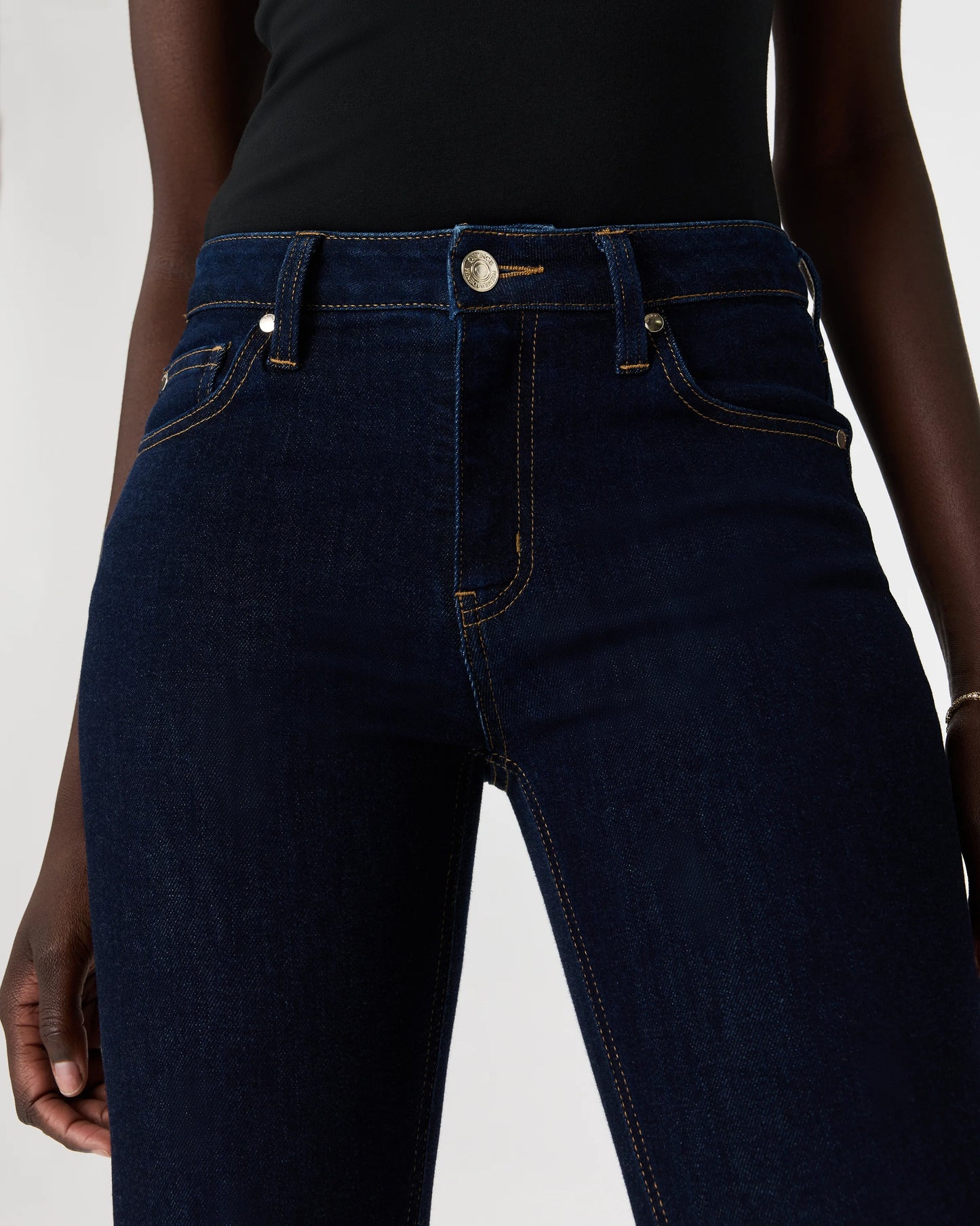 Luna Stretch Slim Straight Jeans - 24 / Black