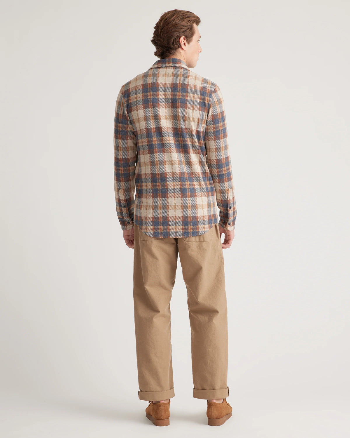 Stretch Sweater Fleece Shirt - S / Off-White