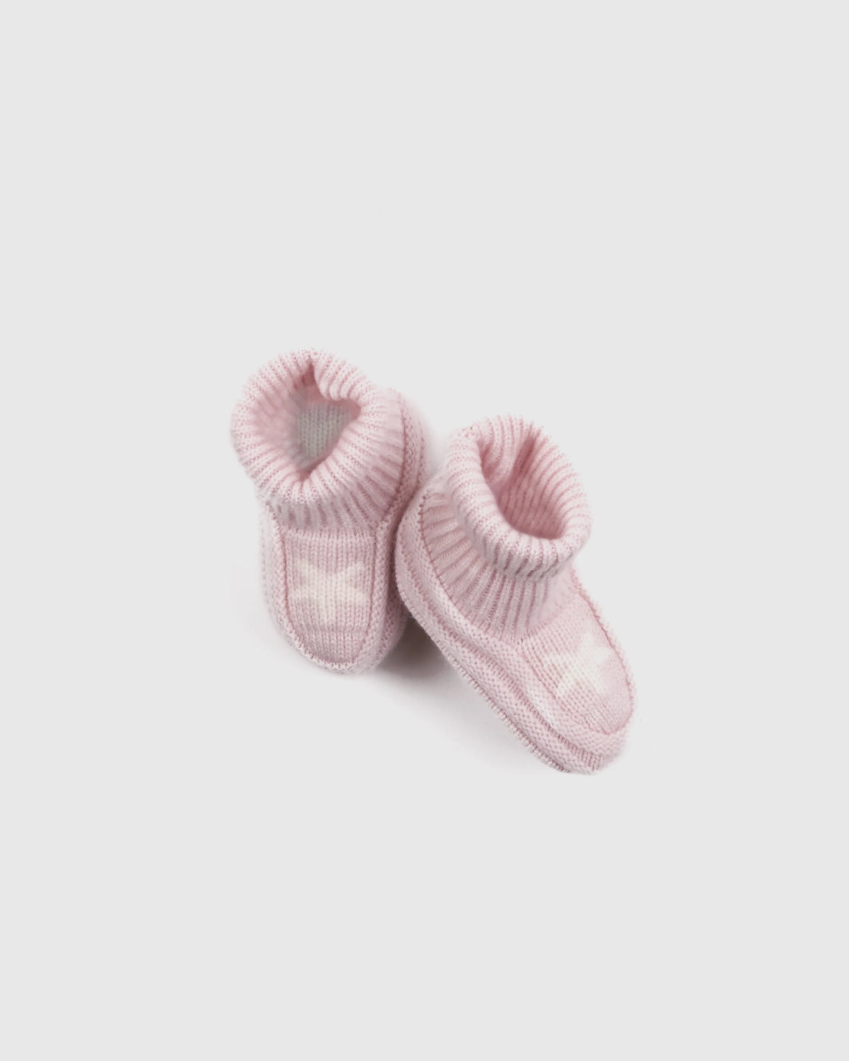 Washable Cashmere Beanie & Bootie Set - 0-6M / Heather Grey