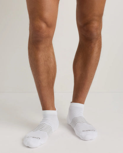 Everyday Cotton Solid Ankle Socks (4-pack) - S / White