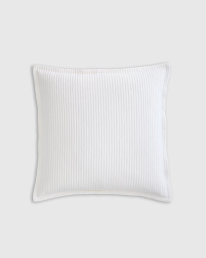 Organic Cotton Matelasse Euro Sham - Euro / Dried Sage