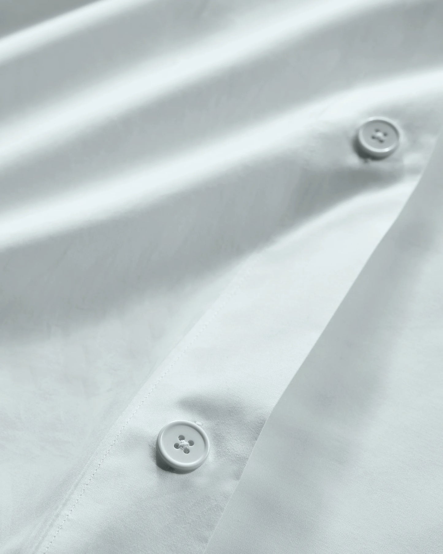 Organic Crisp Percale Duvet Cover - Twin / Ivory