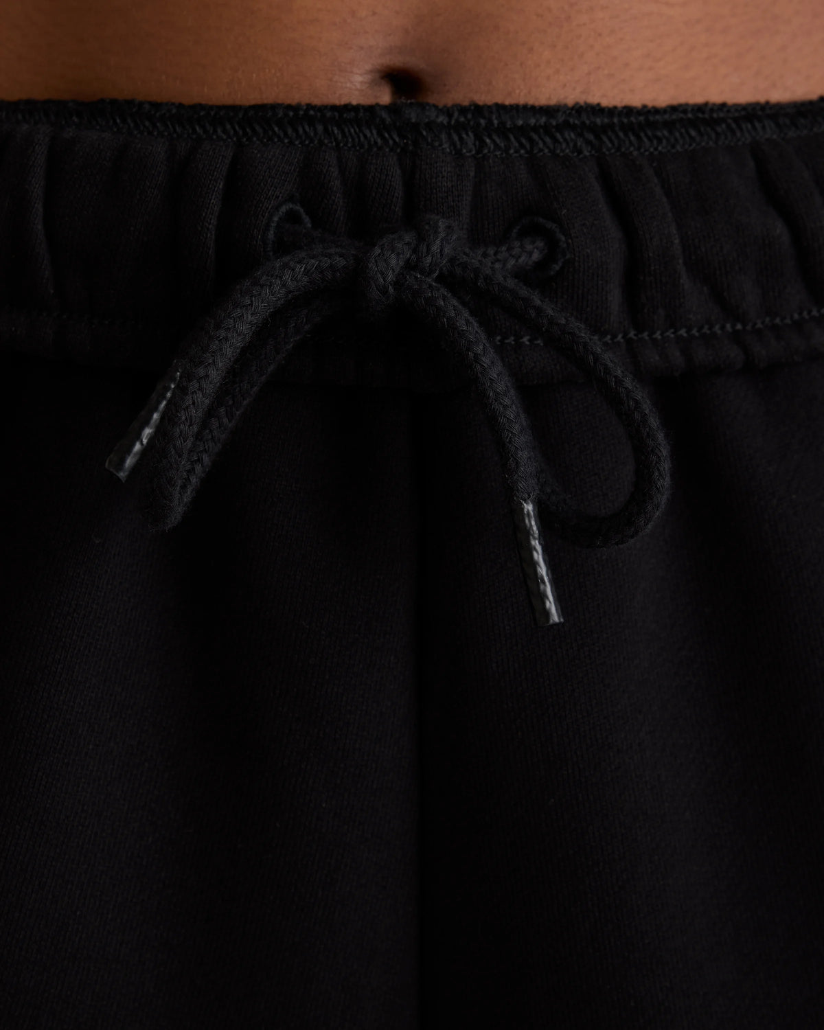Organic Heavyweight Fleece Straight Leg Sweatpants - XS / Black