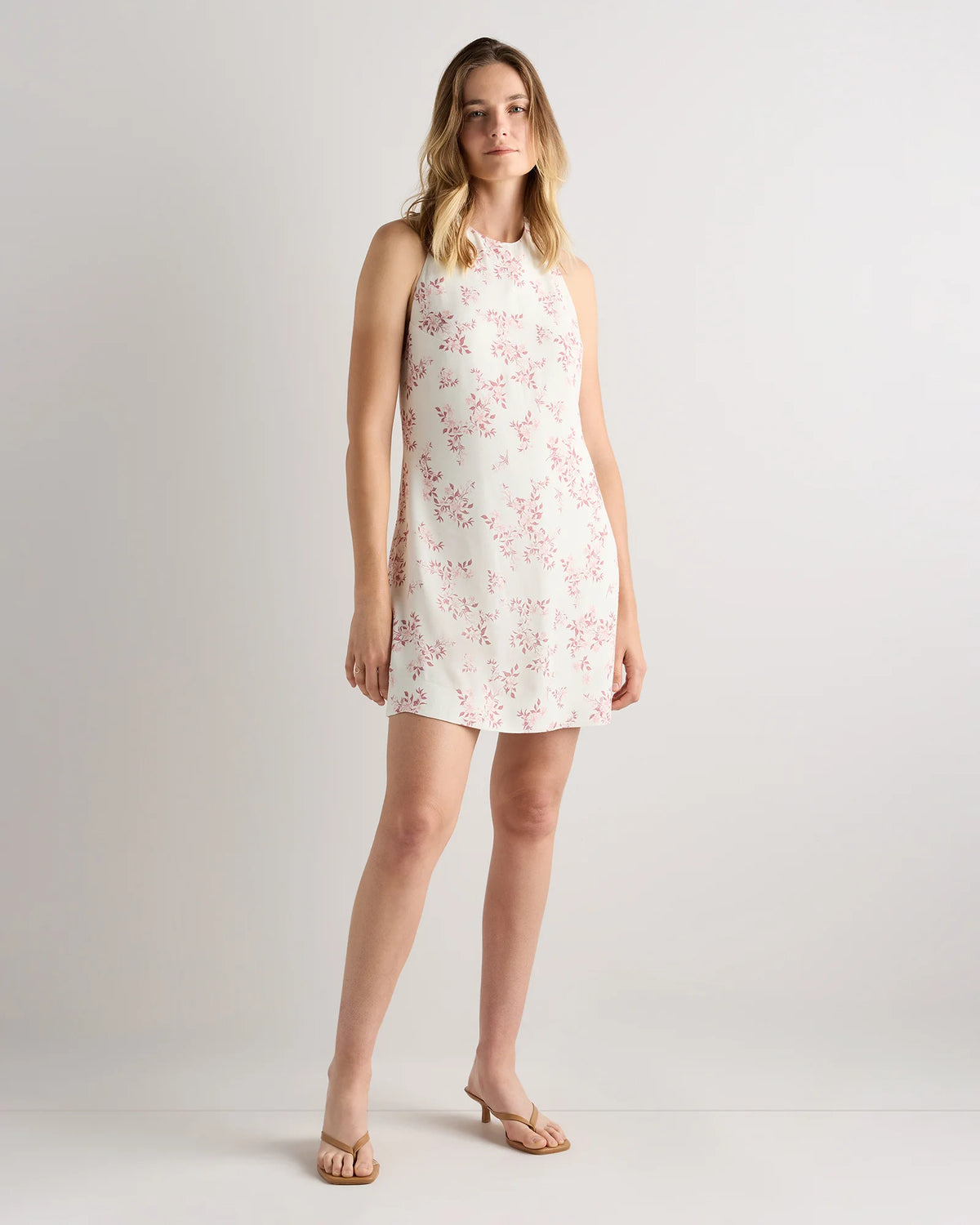 Lightweight Crepe Halter Mini Dress - XS / True Black