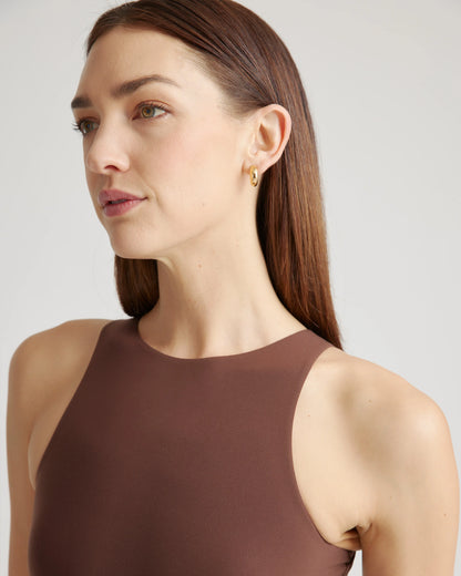 Second Skin High Neck Bodysuit - XS / Cocoa