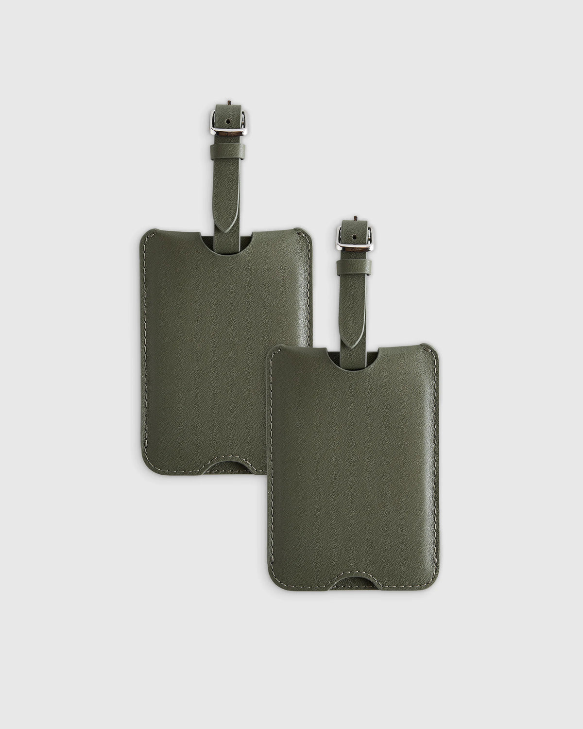 Nappa Leather Luggage Tag (2-Pack) - One Size / Cobalt Blue