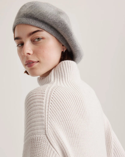Mongolian Cashmere Beret - One Size / Varsity Red