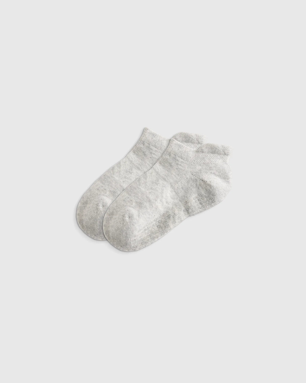 Organic Cotton Gripper Ankle Socks 8-Pack - 12M-24M / Pink/White Multi