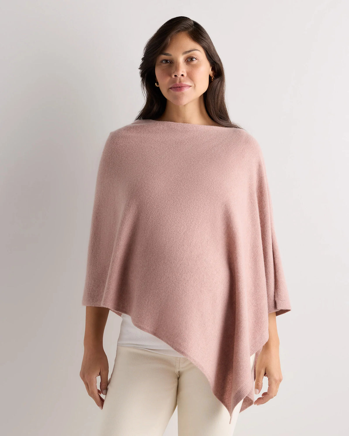 Mongolian Cashmere Nursing Shawl - One Size / Heather Vintage Pink