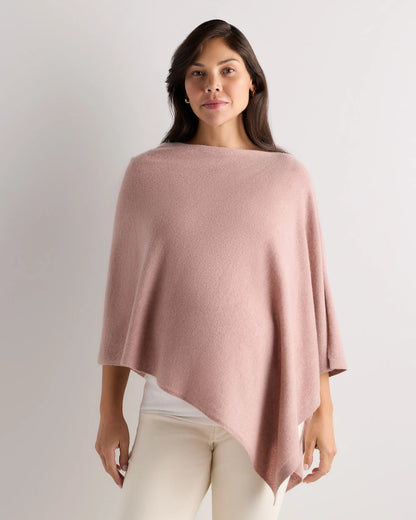 Mongolian Cashmere Nursing Shawl - One Size / Heather Vintage Pink