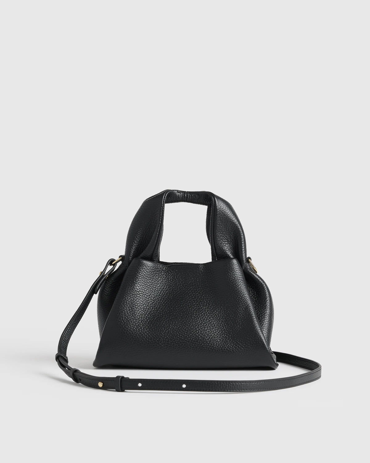 Italian Leather Trapeze Crossbody - One Size / Moonstone Blue
