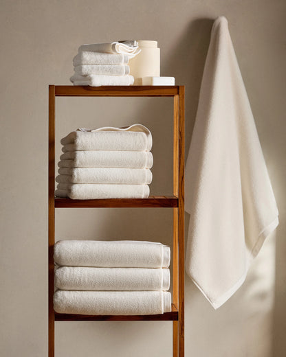 Plush Organic Turkish Cotton Washcloth (Set of 4) - One Size / White