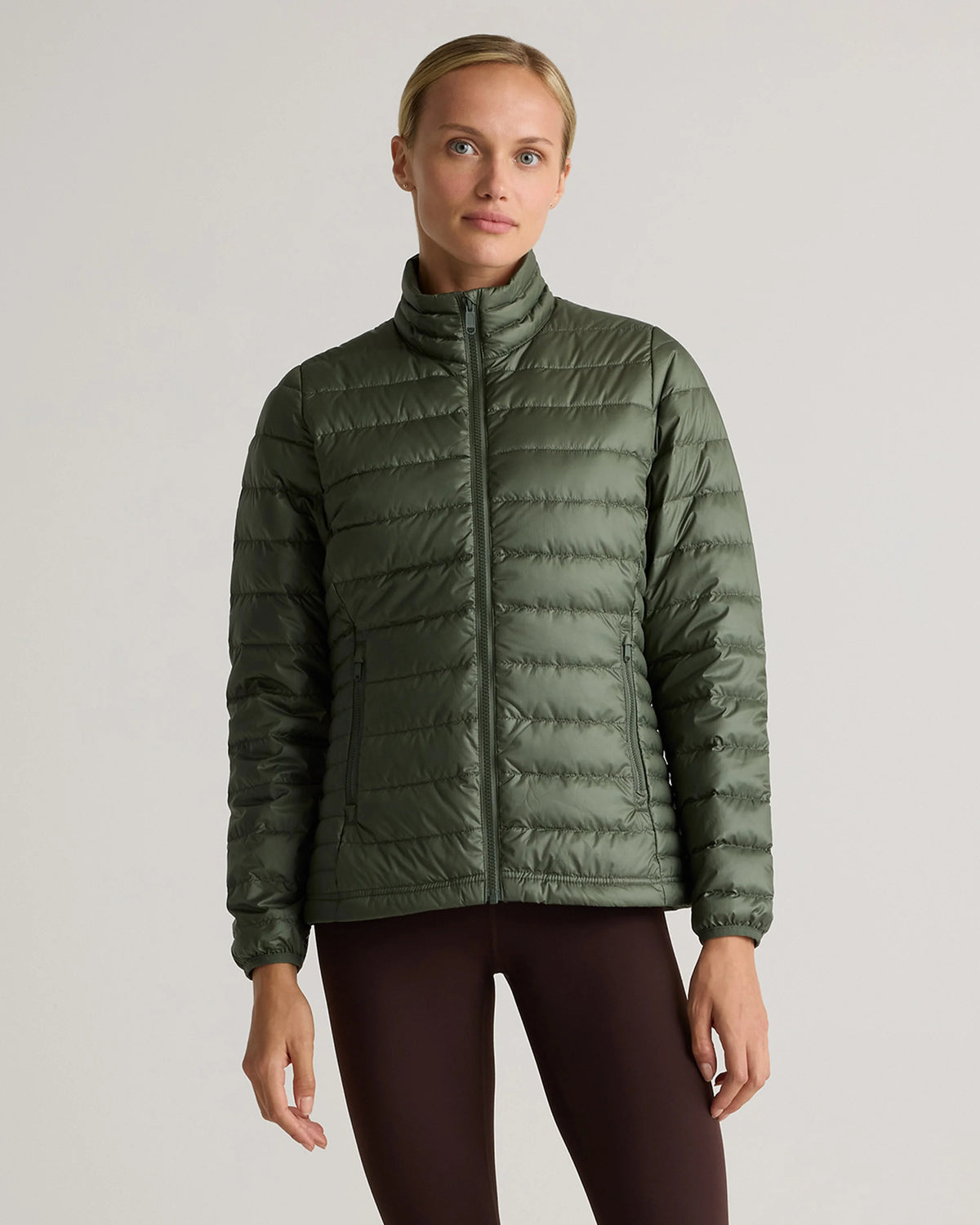Lightweight Down Packable Puffer Jacket - XS / Black