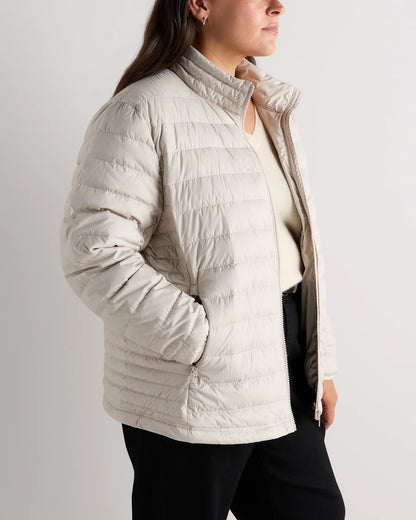 Lightweight Down Packable Puffer Jacket - 1X / Black