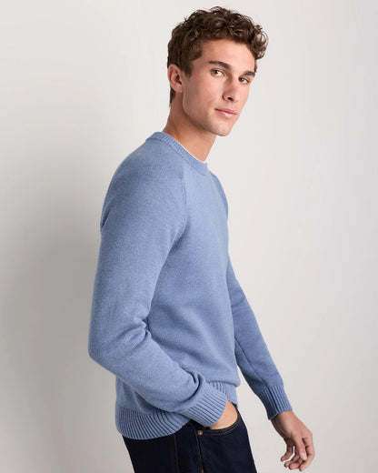 100% Organic Cotton Crewneck Sweater - S / Speckled Beige