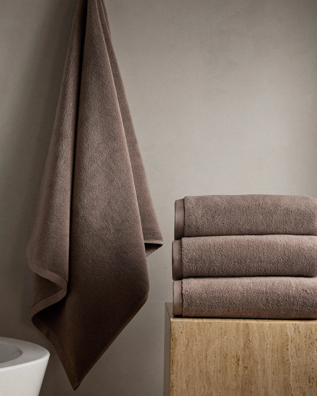 Plush Organic Turkish Cotton Bath Towel (Set of 2) - One Size / White