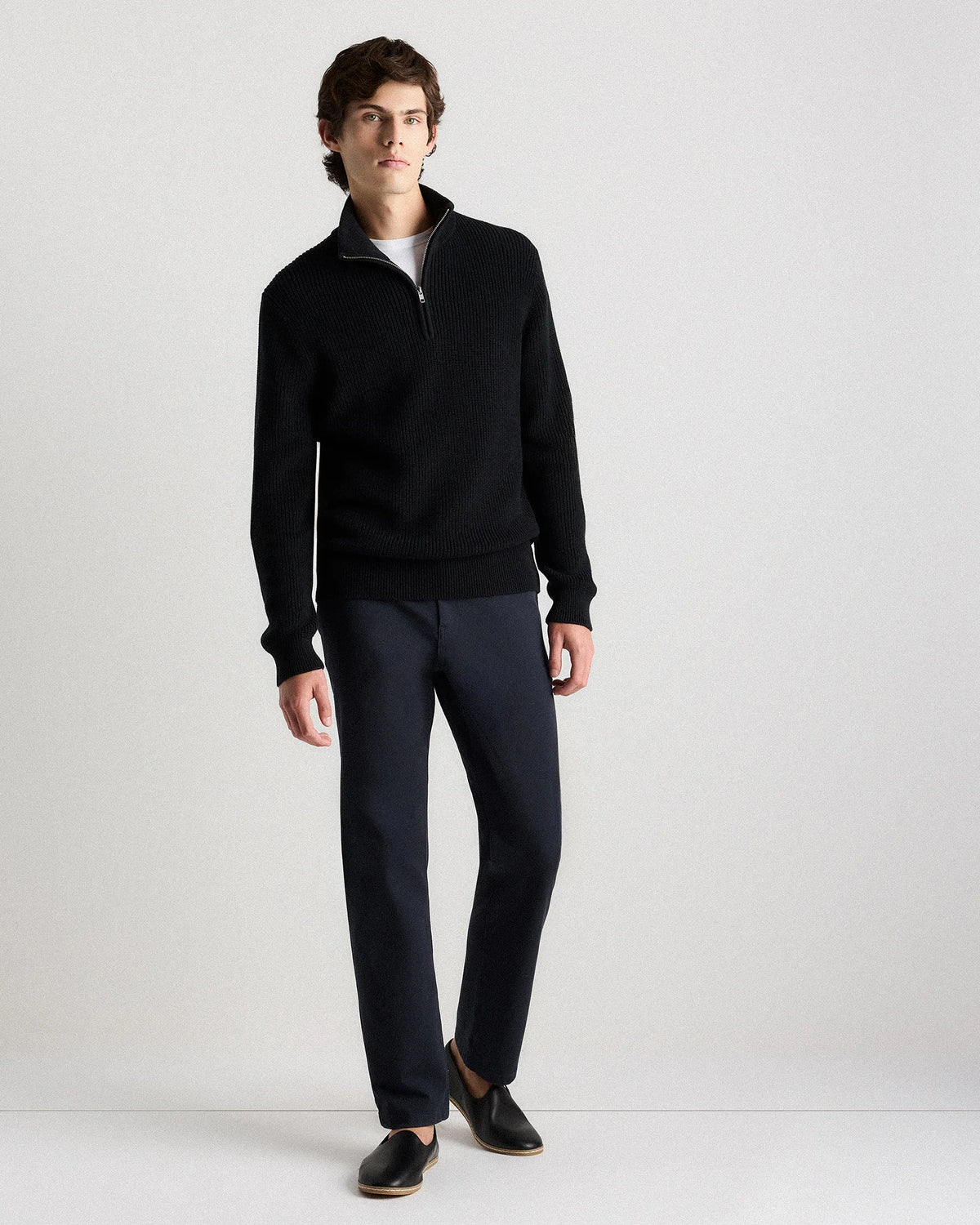 Crafted Leather Slip-On - 7 / Black