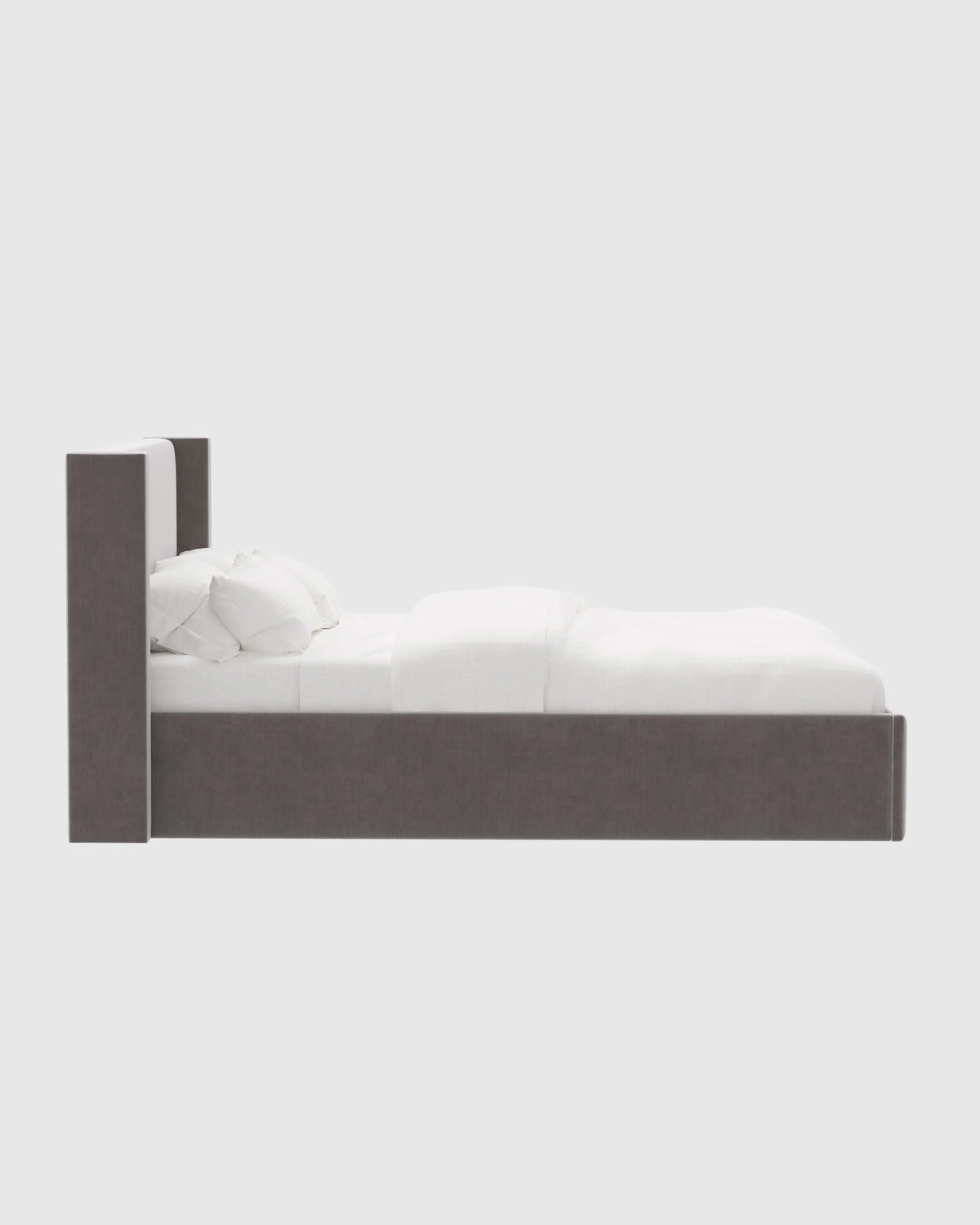 Wingback Bed in Performance Velvet - Full / Butterscotch