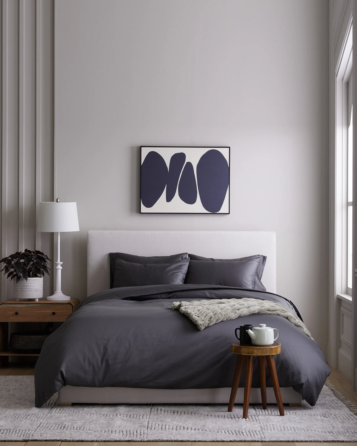 Luxury Organic Sateen Duvet Cover Set - Twin / Ivory