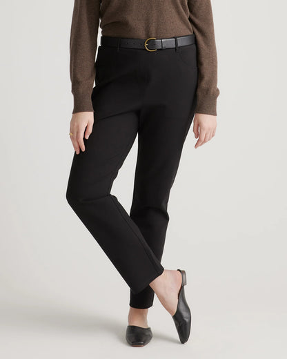 Ultra-Stretch Ponte Straight Leg 4-Pocket Pants - XS / Olive
