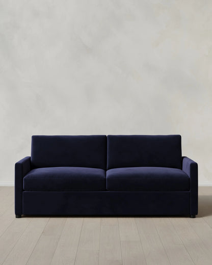 Brennan Sofa in Performance Velvet - 7ft / Taupe