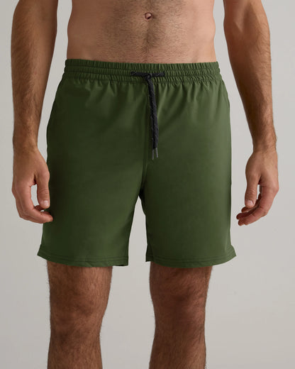 Italian Swim Trunks - 7" - XS / Navy Diamond Geo