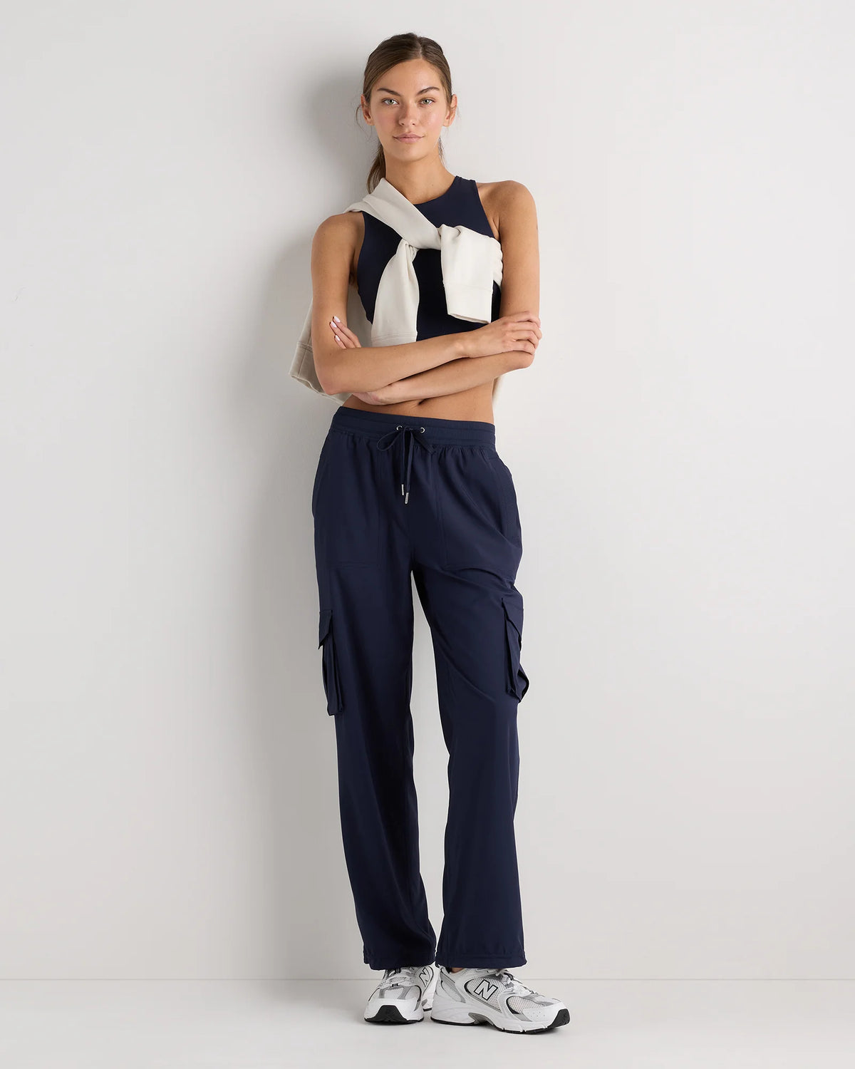 Performance Tech Cargo Mid-Rise Pants - XS / Black