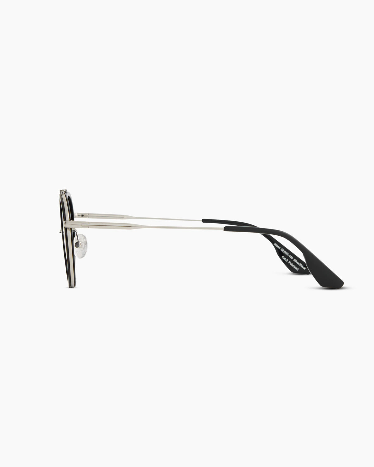 Miami Polarized Stainless Steel Sunglasses - Standard / Gold/Clear with Green gradient lens