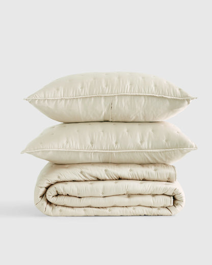 Bamboo Dream Quilt Set - Twin / Sage