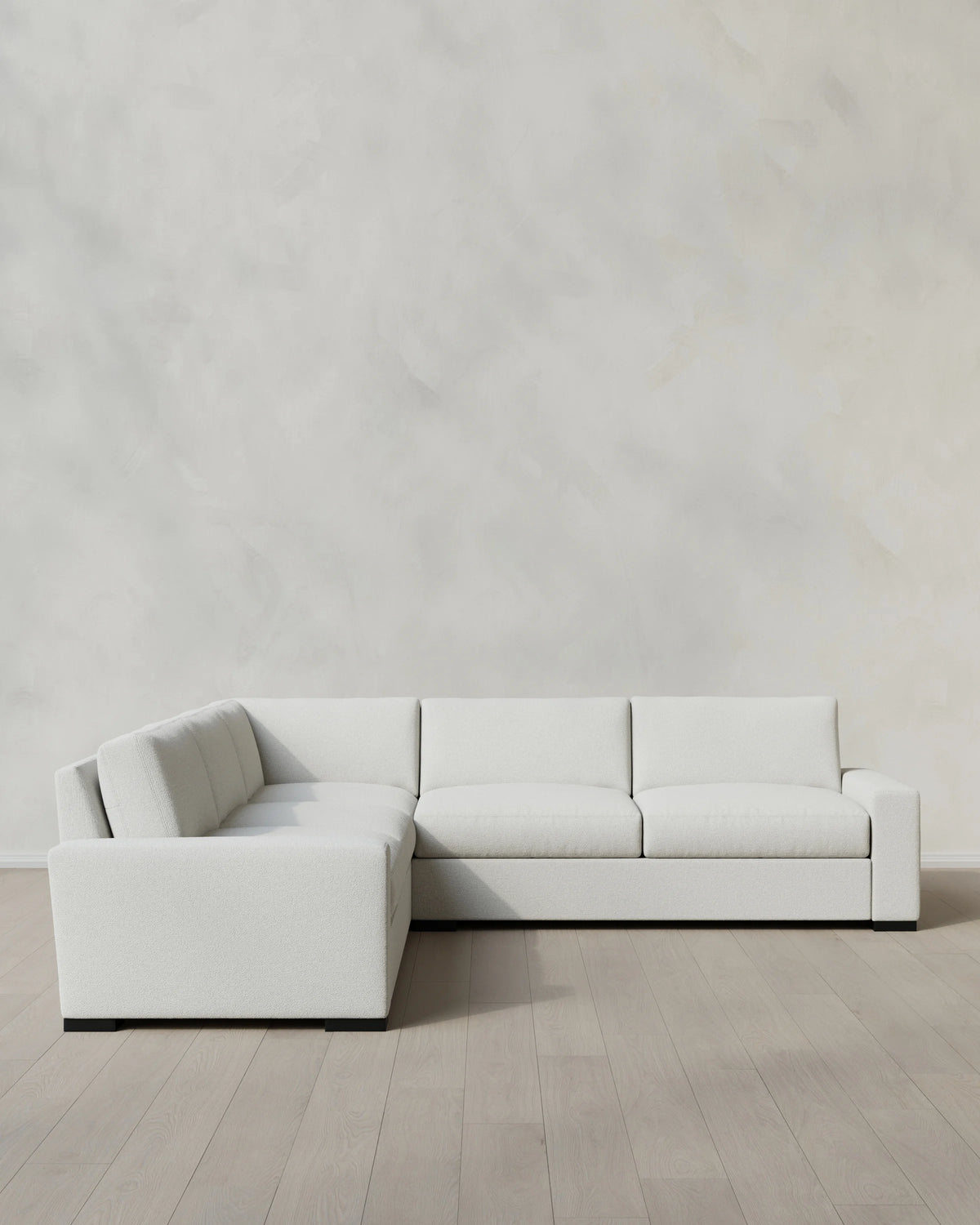 Stillman L Sectional in Performance Basketweave - 116x116 / Flax