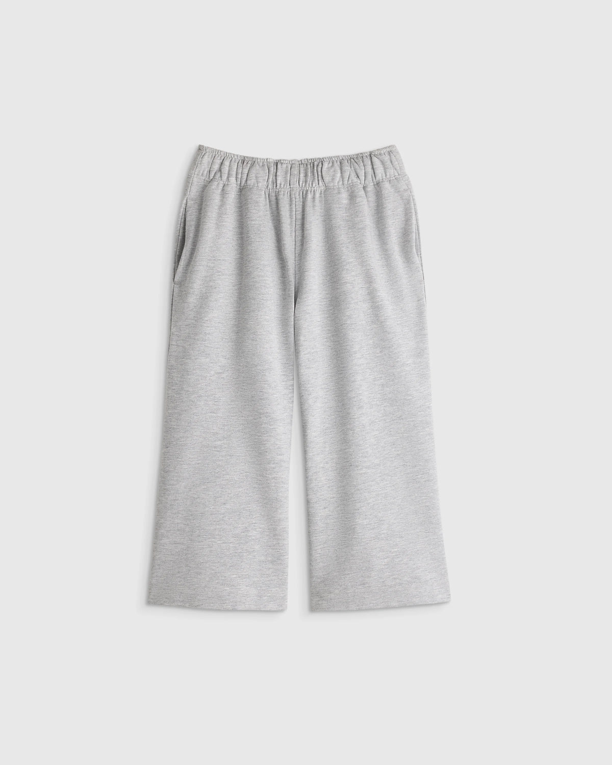 Girls Organic Cotton French Terry Wide Leg Pant - 2T / Pink Rose