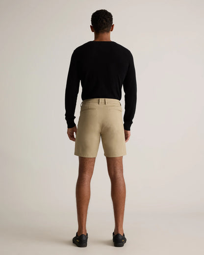 Organic Cotton Classic Stretch Chino Shorts - 7" - 30 / Stone