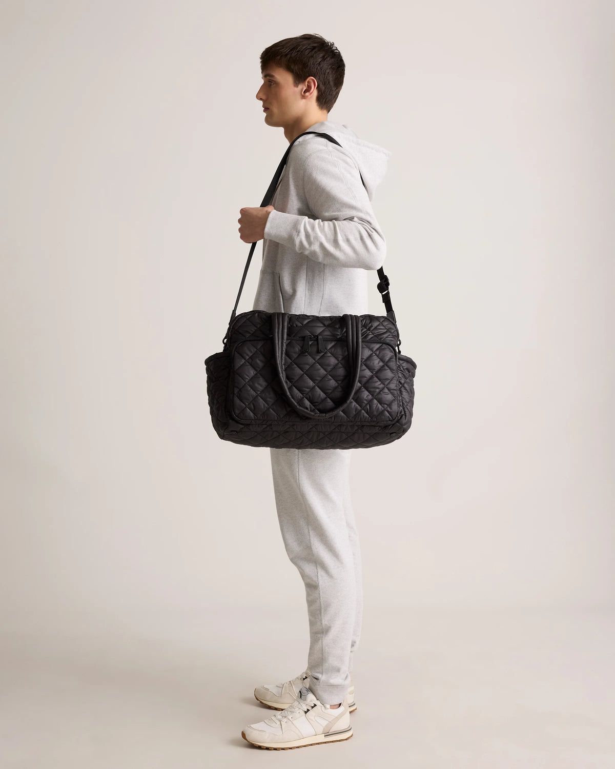 Transit Quilted Duffle Bag - One Size / Taupe Brown