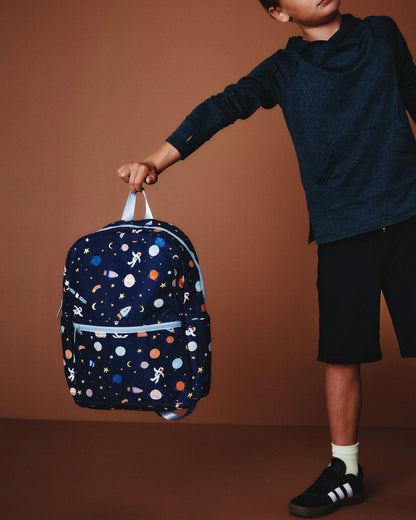 Recycled Double Pocket Backpack - One Size / Rainbow Clouds