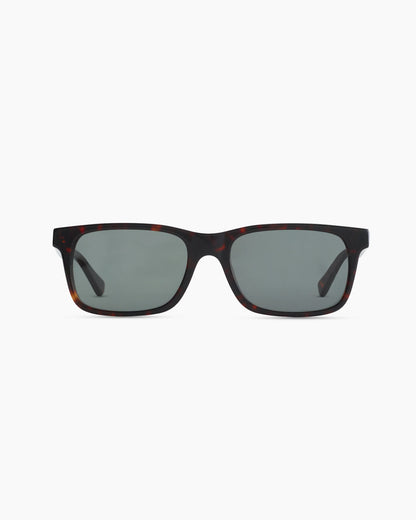 River Polarized Acetate Sunglasses - One Size / Tortoise with Green lens
