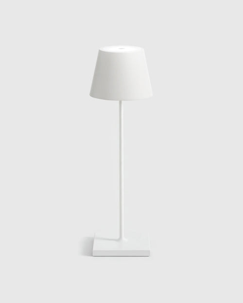 Poldina Pro Rechargeable Table Lamp by Zafferano - Regular / White