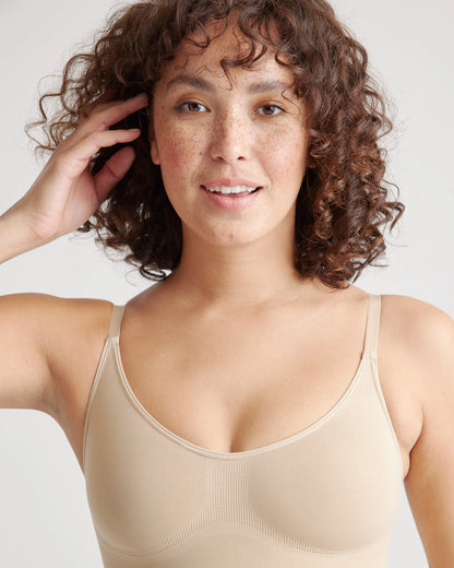 Sculpting Mid-Thigh Bodysuit - XS / Black