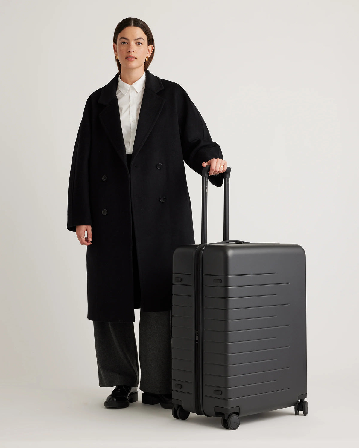 Expandable Carry-On & Large Check-In Suitcase Set - One Size / Dark Green