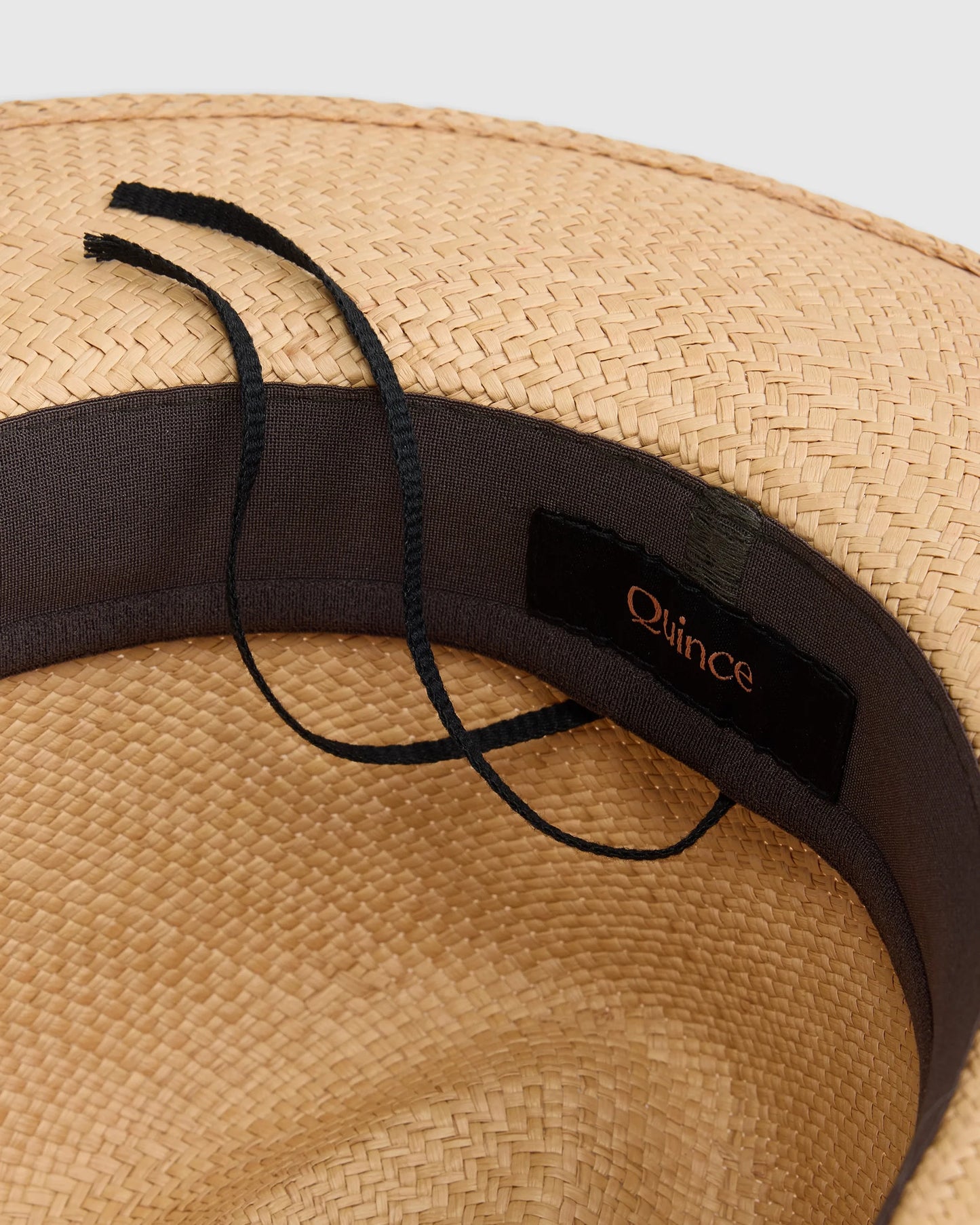 Toquilla Straw Panama Hat - S / Black